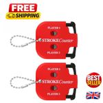 Compact 2-Player Golf Stroke Counters - Lightweight and Durable Clickers