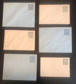 France Colonies Postal Stationery: Tunisia; Envelopes (1888-1906); 6 Different