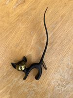 Genuine Walter Bosse Cat Pretzel Holder Serial Number Stamped Rare 1950s 