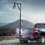 Truck Hunting Hoist Rack, Adjustable Height 198-256cm, 400 lbs Capacity w/Winch