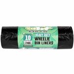 Wheelie Bin Liner Leak-Proof Heavy-Duty Super Strong 98% Recycled Large Capacity