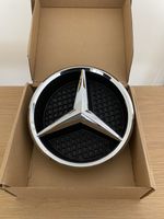 FRONT GRILLE CHROME STAR BADGE &BASE for MERCEDES A,C,B,GLA,GLK,CLA,CLS,ML,E,SLK