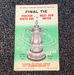 FA Cup Final Official Programme Wembley 2 May 1964 Preston North End v West Ham