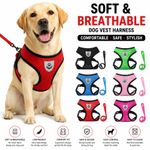Dog Harness NO PULL Reflective Breathable Puppy Pet Cat Vest Padded With Leash