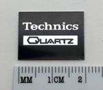 Technics Quartz Turntable Logo Badge For Dust Cover Custom Made Metal 20 x 15mm