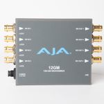 AJA 12GM 12G-SDI to Quad 3G-SDI Mux/Demux 4K UltraHD Converter w/ AC Power cord