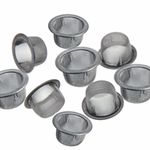 10x Stainless Steel Bowl Shape Screens Tobacco Smoking Pipe Metal Filter Screen