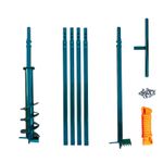 DRILLPARTNER Hand Auger System Water well Earth Borer 100-200mm/ 5m + BAILER