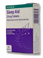 Sleep Aid 25mg - 20 Tablets  ( maximum 1 pack of 20) ***Short term use only