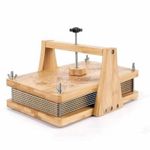 Wooden Flower Press DIY Flower Press with Hand Knob Corrugated for Crafters