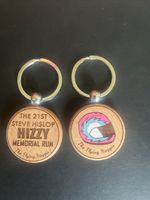 Steve Hislop Hizzy 21st Memorial Run  Commemorative Round Keyring