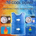Summer Cold Anti-Heat Cooling Vest Waterproof Ice Vest Outdoor Sports Work Vest