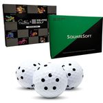 Square Golf Dotted Golf Balls 12 Pack Launch Monitor Simulator Tracking Balls