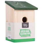 WOODEN BIRDS NESTING NEST BOXES BIRDHOUSE SMALL BIRD BLUE TIT ROBIN SPARROW WOOD