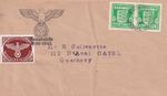 Guernsey 1941 Occupation Cover with Extra German Franking                (p1151)