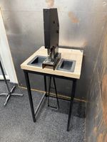 Industrial heavy duty foot action RATCHET PRESS ON STAND + a selection of Dies