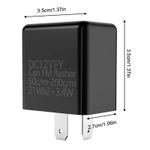 Motorcycle Bike LED 2 Pin 12V Relay Indicator Flasher Adjustable Flashing Rate