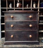 Victorian Pine Chest of 3 Drawer Vintage Reclaimed Chest of Drawers