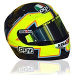 Valentino Rossi VR46 1:5 Scale Moto GP Mini Helmet Winter Test 2006