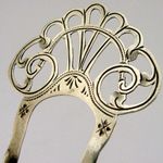 PRETTY ENGLISH STERLING SILVER ART NOUVEAU HAIR SLIDE COMB 1904 ANTIQUE WEDDING