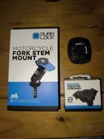 Quad Lock Motorcycle Fork Stem Mount + Vibration Dampener + Adapter