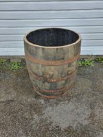 3/4 LARGE 70CM TALL OAK BARREL TREE SHRUB BUSH FLOWER GARDEN PLANTER POT TUB