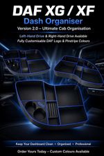DAF XG/XF Dashboard Organiser V2.0 – Custom Colour Options - New and improved