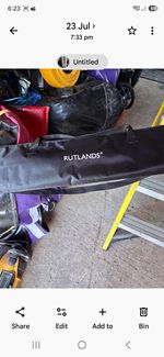 Rutlands Aluminium Access Ramp Pair, Anti-Slip Strips, Carry Bag Silver/Black