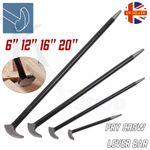 4 Piece Podger Heel Pry Bar Set Crow Bar Slipper Foot Lever Tool 150-500mm