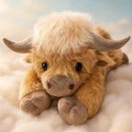 Highland Cow Plush Pillow Weighted Stuffed Animal Warm Gift Super Soft Cow Gift