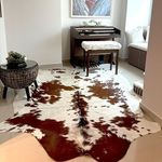 NEW 100% NATURAL COWHIDE RUGS BROWN AUSTRALIAN COWS FUR SKINS CARPET AREA XS-3XL