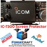 Icom IC-7300 Front Screen Protector - Carbon Fibre Effect