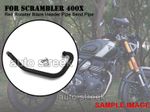 For Triumph "Scrambler 400X" Red Rooster Blaze Header Pipe Bend Pipe Black