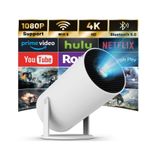 4K Projector Smart HD LED WiFi Bluetooth HDMI USB Android Office Home Theater UK