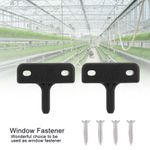 2pcs Greenhouse Halls Window Fastener Stay Kit Durable Sturdy Flat Pegs