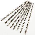 HSS Twist drill set Extra Long 2.5mm 8pc 95mm long Steel Plastic Wood Aluminium