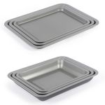 Salter Essentials 6 PC Baking & Roasting Tray Set Non-Stick PFOA-Free Coating