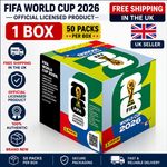 Panini FIFA World Cup 2026 Official Sticker Box – 50 Packs, 350 Stickers