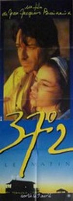 BETTY BLUE / 37°2 LE MATIN - RARE ORIGINAL DOOR PANEL FRENCH MOVIIE POSTER