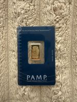 PAMP Suisse 2.5g Gold Bar 999.9 Fine Gold in Assay Card