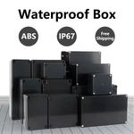 Waterproof Junction Box ABS Plastic Electric Project Black Enclosure Housing