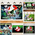 3D Ghostbusters Backdrop Birthday Party Banner Photo Studio Background Decor