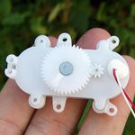 DC 3V 3.7V 24RPM Mini Coreless Worm Gear Motor Gearbox Slow Speed DIY Toy Parts