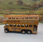 Blue Lion Beer Double Decker Bus London 10 Yellow