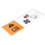 Genuine Ford Radiator Fan Warning Decal 1861265