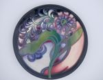 MOORCROFT PLUME 6" COASTER 1 OF 3 MADE BY 'DREAM TEAM' in 2007 - SIGNED & BOXED