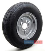 145x10 Trailer Wheel and Radial Tyre  (145/80 R10)  74N 4 Inch PCD 375kg Load