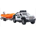 Pickup Truck with Speed Boat Trailer Playset Diecast Toy Car Toys for Boys Kids