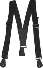 Versatile Black Salopette Braces - Adjustable and Compatible with Any Trouser