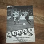 Brentford v Peterborough United FA Cup Second Round Replay Programme 1988-89
